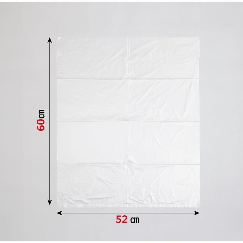 Japax GTM43B Garbage Bags, Transparent, Length 31.5 x Width 2.6