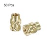 QUARKZMAN Knurled Insert Nuts, Pack of 50 M3 x 7