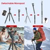 Camera Tripod, Manbily 74" Aluminum Travel Tripod Monopod Stand for
