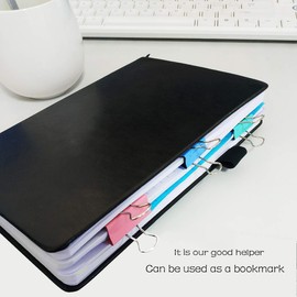 Small Foldback Clips - 150Pcs Colored Binder Clips 19mm Mini Stationary Clips Metal Paper Clips Clamp (5 Colour)