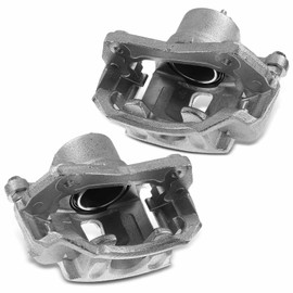 A-Premium Disc Brake Caliper Assembly with Bracket Compatible with Select Hyundai and Kia Models - Tucson 2010-2012, For Sportage 2011, FWD - Front Driver and Passenger Side, 2-PC Set