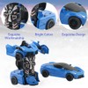 Transforming Robot Car Toy,Friction Powered Car Robot Toy Push And