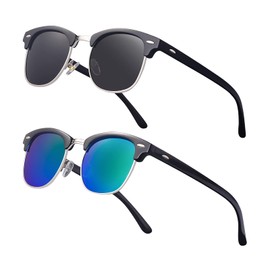 NIEEPA Vintage Club Unisex Polarized Sunglasses Summer Shades Fashion Cool Design Sports Glasses for Men Women UV400 protection