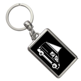 Campervan Keyring Camping Simple Pendant for Key Chain Quick Recognition of Keys Jewellery for Key Ring, multicoloured