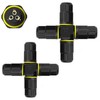 4 Way 3pin Junction Box IP68 Waterproof Power Cable Connector