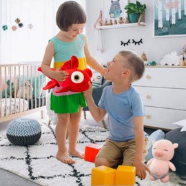 CHELEI2019 13.8" Goldfish Stuffed Animal Soft Cute Fish Plush Pillow Toy Gift for Kids,Red