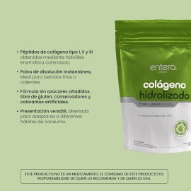 Suplemento en polvo Entera Pharma Cuidado y Salud Colágeno de 30 un