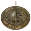 Rome Industries 2120 Solid Brass Count Sunny Hours Sundial