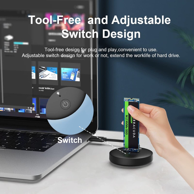 MAIWO M.2 NVMe Dock - M Key NVMe SSD Docking