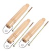 LABRIMP 3sets Wooden Replacement Handles for Pots Scald Heat Insulated
