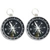 2Pcs Compass Navigation for Hiking, Multifunctional Portable Pocket Expedition Compass