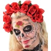 Black Lacey Web & Red Roses Sugar Skull Day of