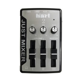 Maker hart Just Mixer 2 Stereo 3 Input Audio Mixer / USB Power / USB Audio / Connect to Computer (Silver)