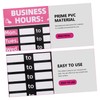 OHPHCALL Business Hours Sign Store Opening Hours Sign Stickers for