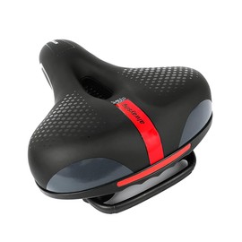 OIENNI Bicycle Saddle, Super Thick, Memory Foam Cushion, Soft Saddle, Shock Absorption, Hip Painless, Breathable, Dustproof, Waterproof, For Road Bike, Cross Bike, Mountain Bike