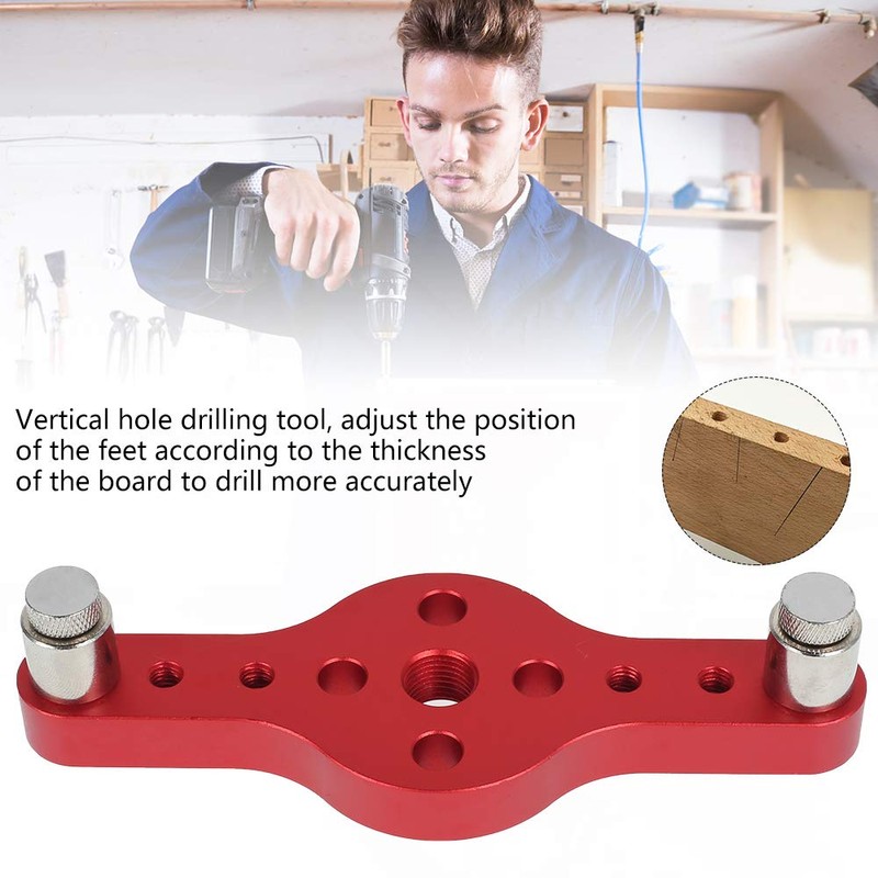 Vertical Pocket Jig Hole Woodworking Doweling Jig Kit Self Centering