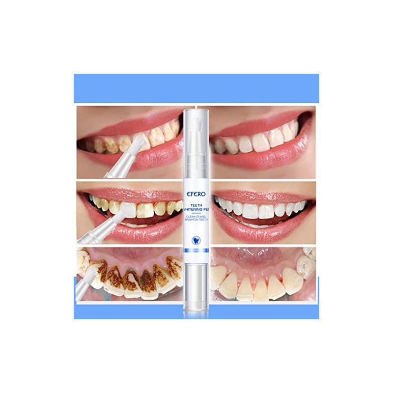 Kit Bucal 2 Lápiz Blanqueador Dientes Elimina Manchas Limpiador Dental