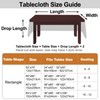 Wonderla Clear Vinyl Lace Tablecloth,PVC Rectangle 100% Waterproof Oil Proof