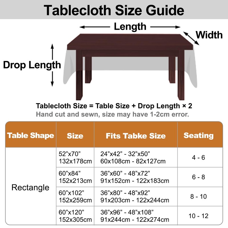 Wonderla Clear Vinyl Lace Tablecloth,PVC Rectangle 100% Waterproof Oil Proof