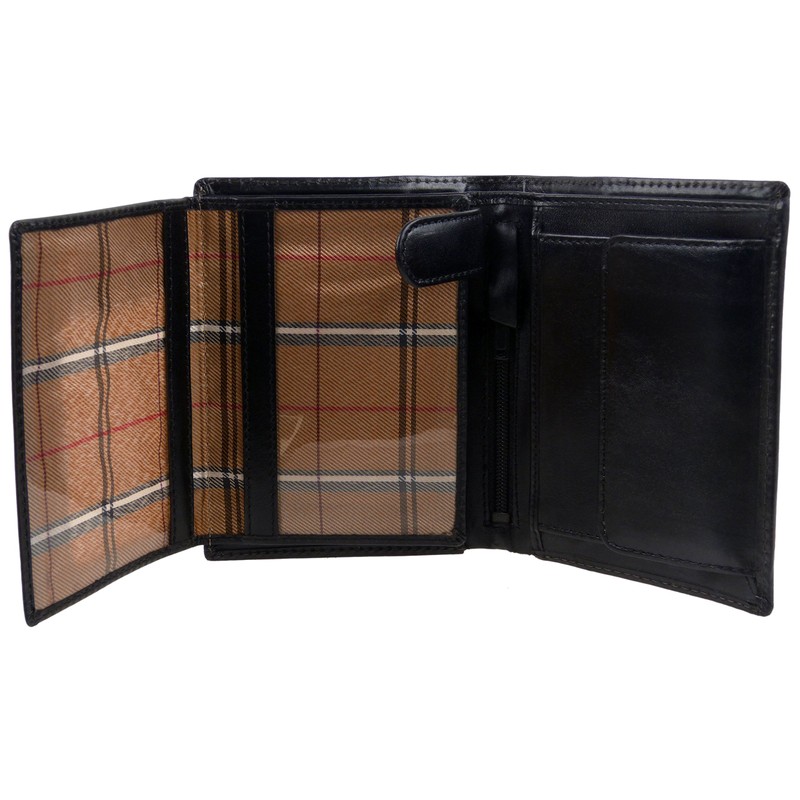 Mens LUXURY Slim Italian LEATHER WALLET by Visconti; Monza Collection