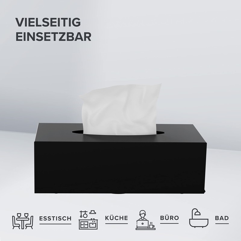 ovimar Gronnoya Cosmetic Tissues Box, Made of Elegant Stainless Steel,