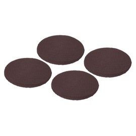 uxcell Round Bar Stool Covers 4 Pack, Round Chair Covers with Elastic Bands Dia.11-14", Round Seat Cushions for Chairs Stool Slipcovers - Brown