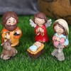 Colorful Nativity Scene Figurine Set Cute Animals Rugged Lightweight Reliable