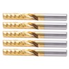 5pcs Professional CNC End Mill Metal Spiral Router Bit Milling