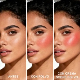 Heci Beauty Double-Take Crème & Powder Blush Duo Alta Pigmentación Tono Del Maquillaje Berry