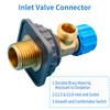 Lychee Light Concealed Cistern Angle Stop Valve, 3/8 Inch, Compatible