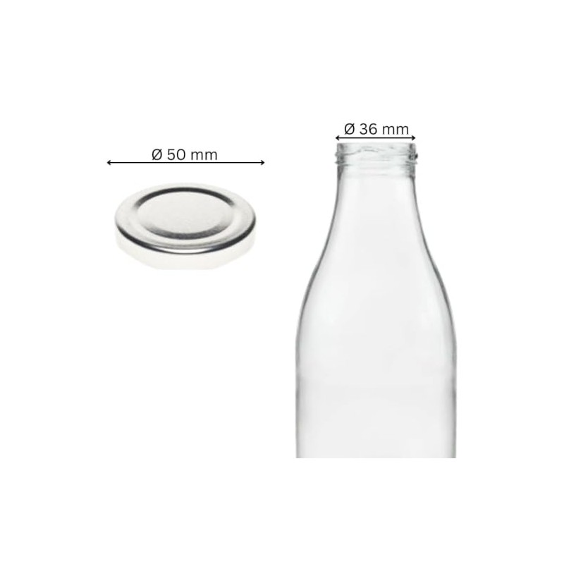 mikken TO48 Twist-Off Replacement Lid for Milk Bottles and Juice