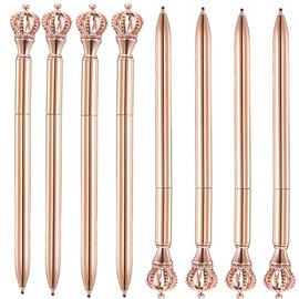 24PCS Crown Keepsake Ballpoint Pens Unique Office School Pens for Valentine's Day Wedding Birthday Decor Gifts (24, Crown)