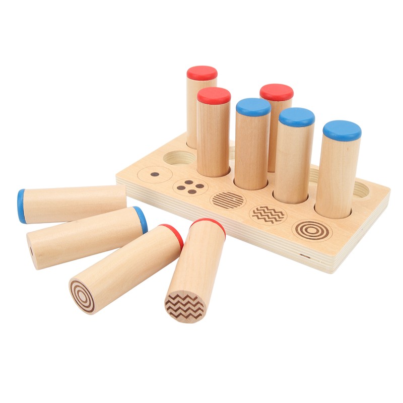 Wooden Sound Cylinders Toy Sensory Integration Training Educational Sound Stick