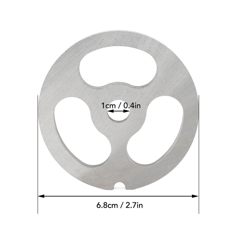 2Pcs Meat Grinder Plate Discs Blade 3 Hole Stainless Steel