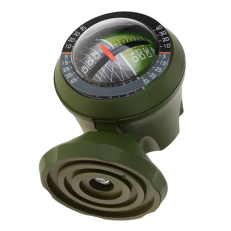 BOROCO Inclinometer Car, Car Protractor Compass, Outdoor Multifunctional Protractor, Balancer