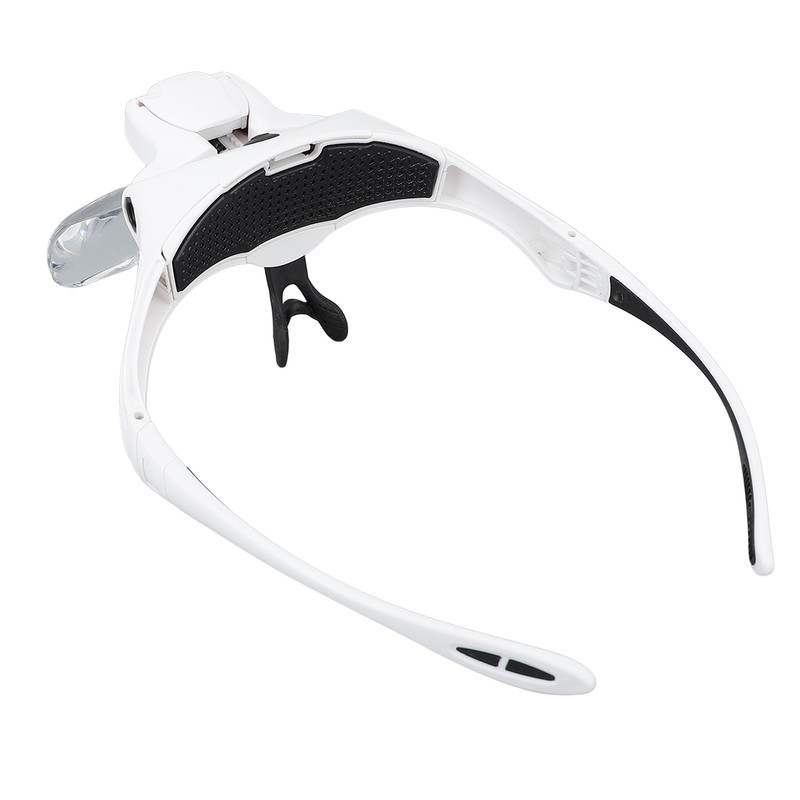 Rechargeable Headband Magnifier Hands Free Head Magnifying Glasses with 4