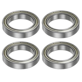 QUARKZMAN 6805ZZ Ball Bearing, Deep Groove Ball Bearing, Deep Groove Ball Bearing, 25 mm Bore, 37 mm OD, 7 mm, Thick Chrome Steel, Double Shielded Bearing for Engines, Pumps, Conveyors, Pack of 4