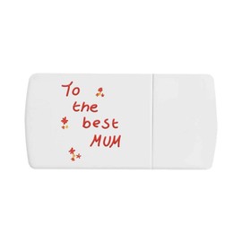 'to The Best Mum' Pill Box with Tablet Splitter (PI00026955)