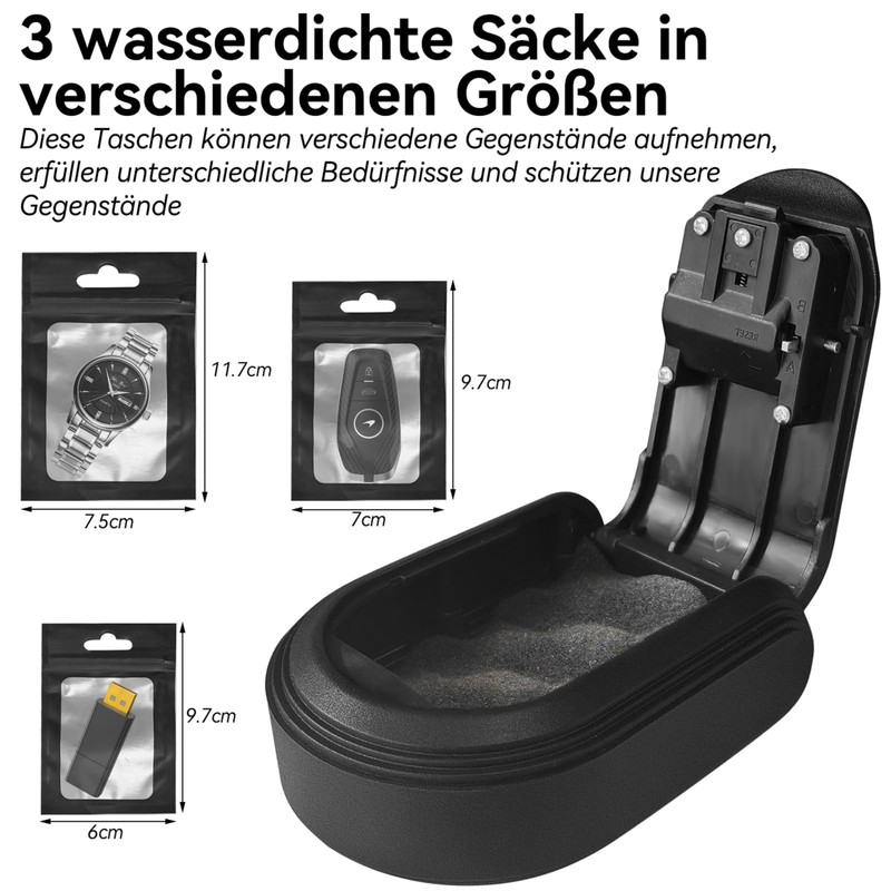WwuHua Key Safe with Number Code, Key Safe with Magnetic