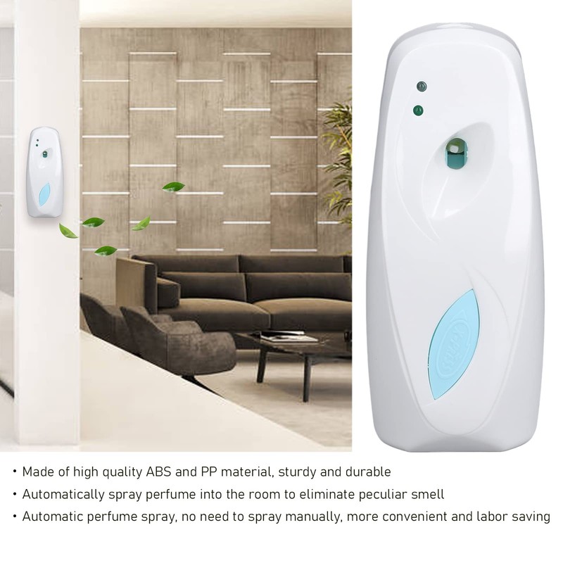 Automatischer Duftzerstäuber mit Zeitgesteuerter Lichtwahrnehmung, Wandmontierter Duftspender Zuhause, Badezimmer, Toilette,