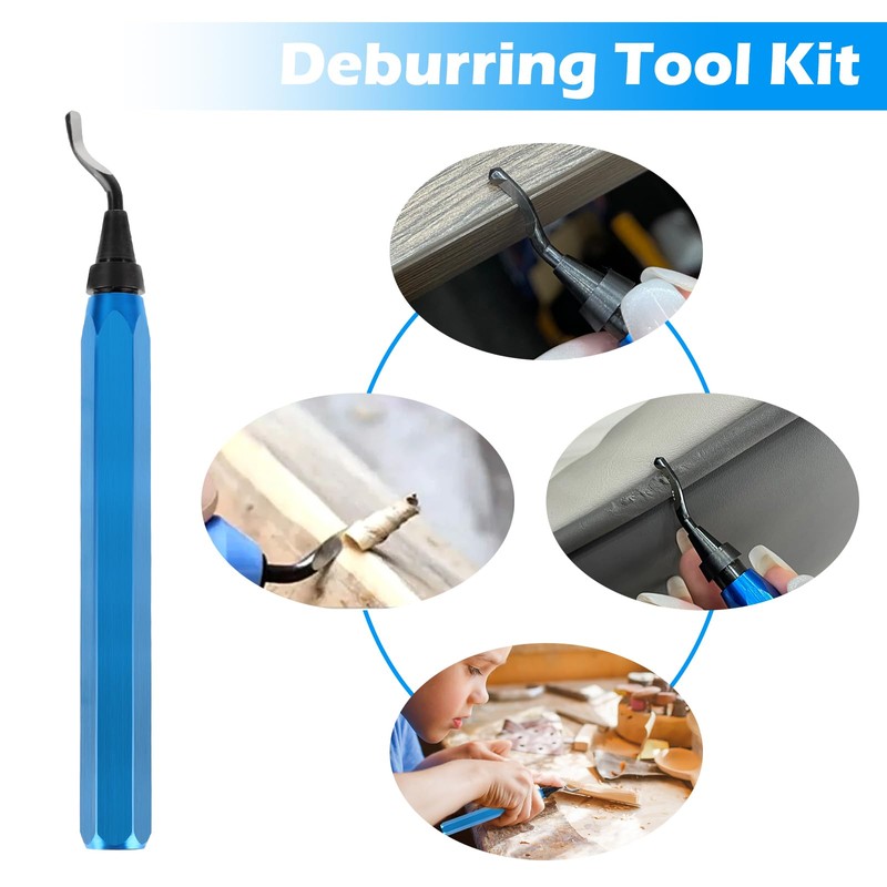 UKOFEW Universal deburring tool, 360° rotating blade, cutting tool with