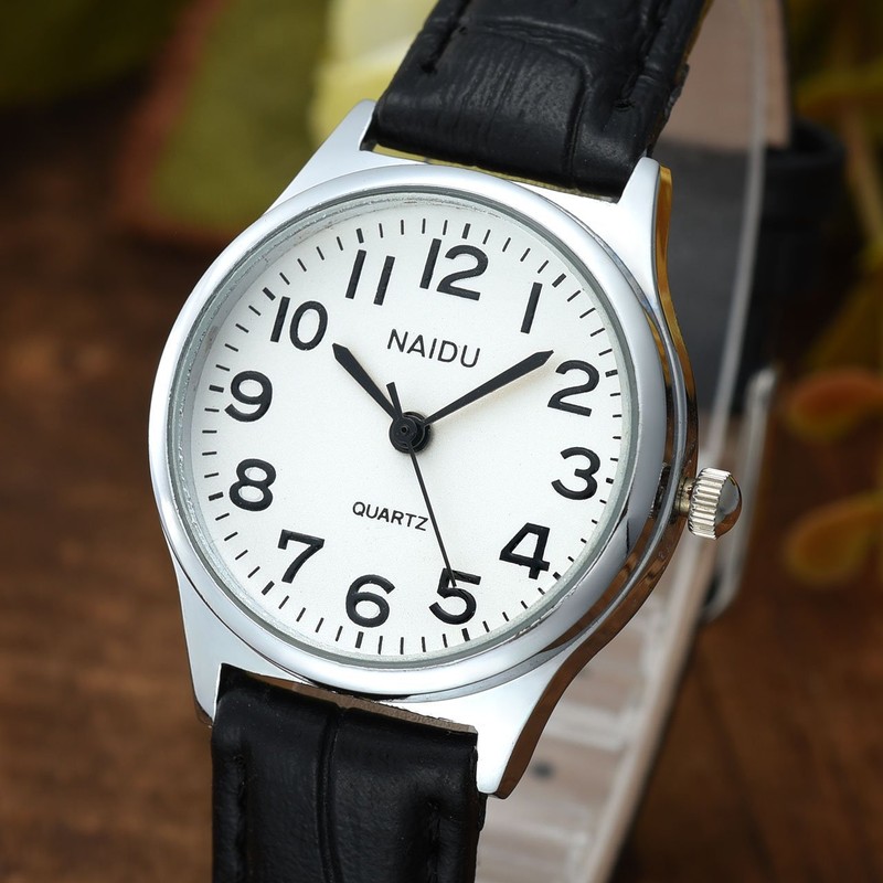 MANIFO Women’s Classical Arabic Numerals Analog Quartz Wrist Watch Black