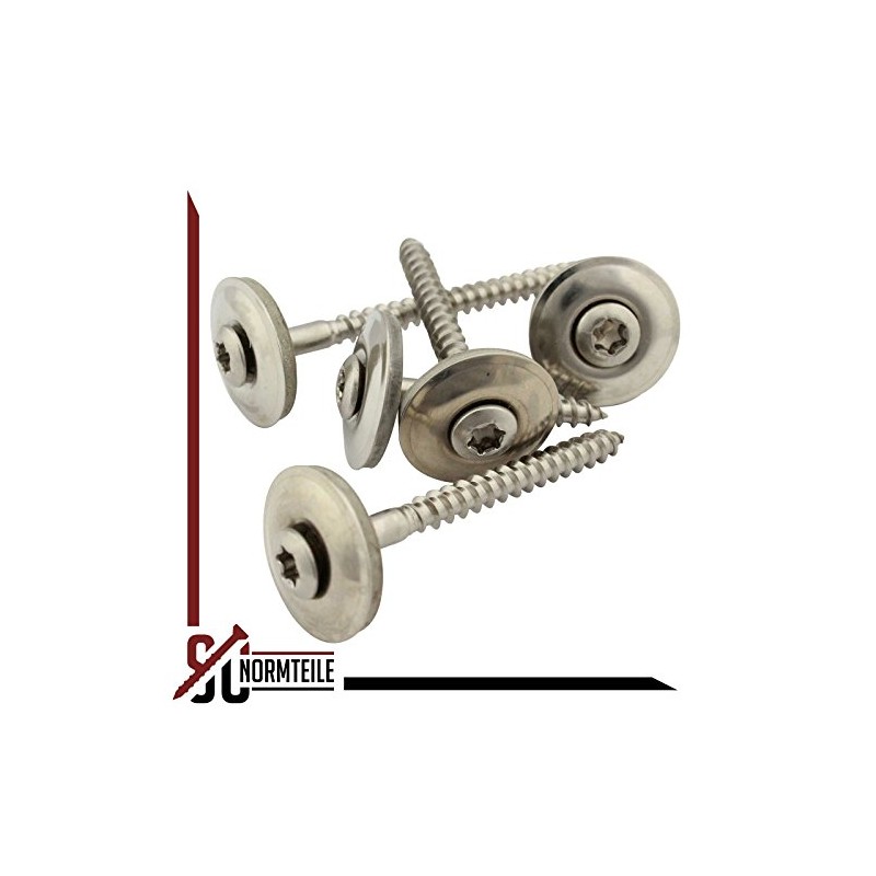 Pack of 100 Spengler Screws with Sealing Washer 20 mm