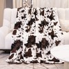 Cute Fleece Kids Blanket Lightweight Soft Cozy Black and White
