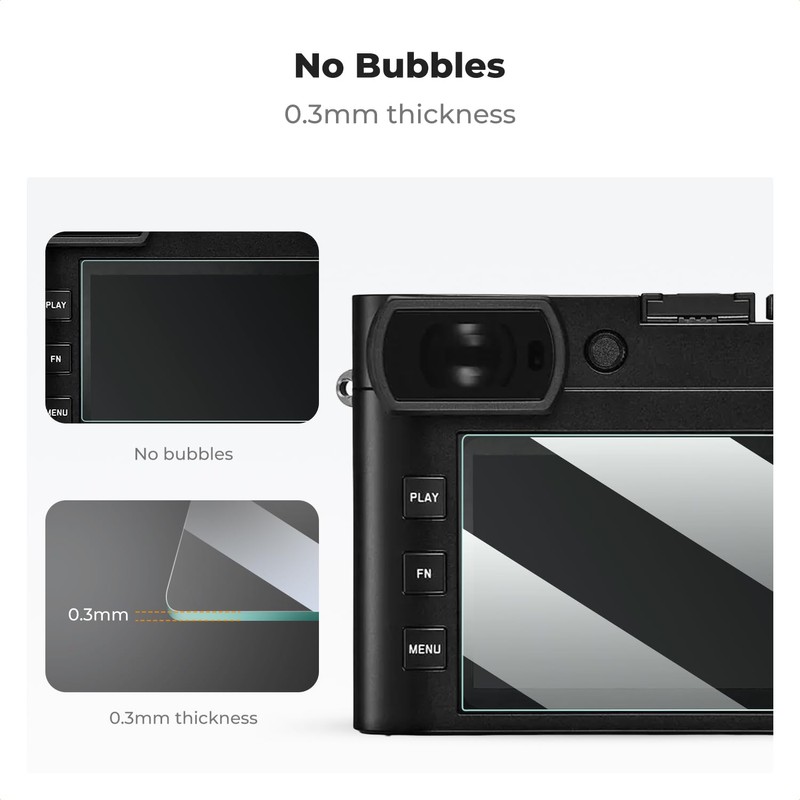 K&F Concept 3 Pack Screen Protector Compatible for Leica Q2/Q3