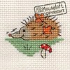 Mouseloft Mini Cross Stitch Kit - Snuffling Hedgehog, Stitchlets Collection