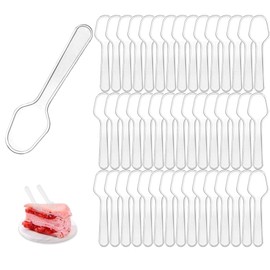 150Pcs Disposable Mini Spoon, Transparent Tasting Spoons, Small Dessert Spoons, Ice Cream Spoons for for Crafts, Tasting, Sampling -3 Inch