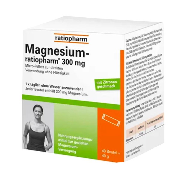 Ratiopharm Magnesium 300 mg Micro-pellets 40 sachets
