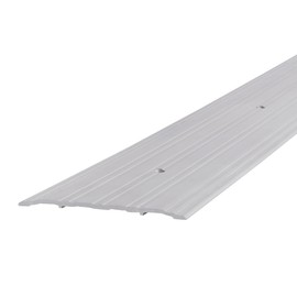 M-D Building Products 68627 Sturdy Aluminum Commercial Fluted Saddle Threshold, Mill Finish: Stylish Doorway Transition Draft Protection (36 in L X 1/4 in W X 6 in H)