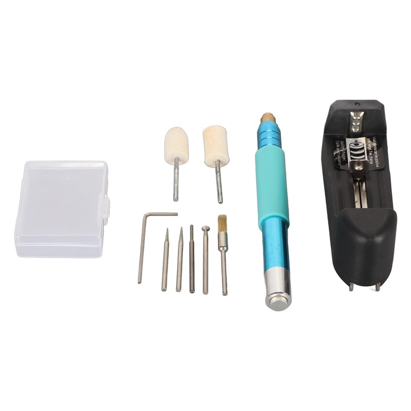 Electric Engraving Pen Stainless Steel Rechargeable Ergonomic Handle Sensitive Switch